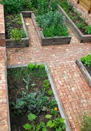 Red Bricks And Raised Bed Garden Brick Garden Vegetable Garden Design Raised Garden