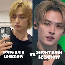 I actually think I like Hyunjin's face better with short hair, but Felix  long hair for sure.