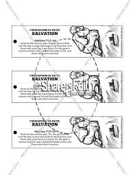 For wide is the gate and broad is the road that leads to destruction, and many enter through it. Matthew 7 Plan Of Salvation Kids Bible Story Sharefaith Kids