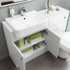 1160mm white bathroom vanity unit sink