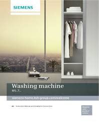 Cleaning things that are designed to clean our stuff is an odd concept. Siemens Iq500 Washing Machine Operating Installations Instructions Manualzz
