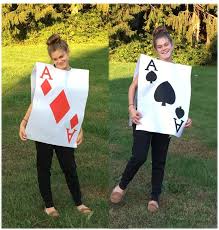 In playing cards, a suit is one of the categories into which the cards of a deck are divided. Easy Playing Card Costume Playing Card Costume Card Costume Alice In Wonderland Diy