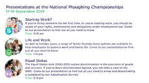 Establishing a positive work environment and building a company culture that helps boost employee. Ploughing Championship 17 To 19 September 2019 Workplace Relations Commission