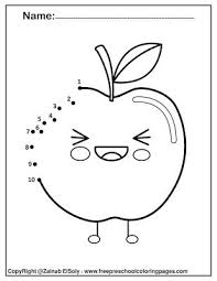 Supercoloring.com is a super fun for all ages: Apple Dot To Dot Coloring Pages Free For Kids Food Coloring Pages Apple Coloring Pages Coloring Pages