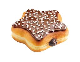 Star Shaped Black Cocoa Donut From Dunkin Donuts Yummy Delicious Brownies Donut Filling Dunkin Donuts