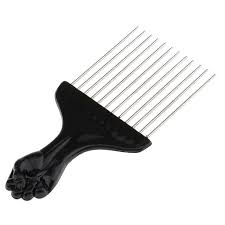 3 combs included, necessary pick combs for diy hairstyle. Black Fist Afro Pick Metal Wide Teeth Hair Comb For Volumizing Hair Styling Loop Brushes Aliexpress