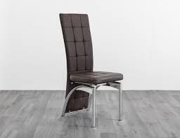 Shop zanui for all the best dining chairs online. Grace 4 X High Back Faux Leather Dining Chairs With Chrome Frame C Modernique