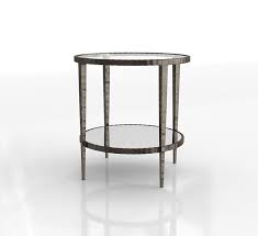 Clairemont coffee table from crate and barrel. 3d Side Table Clairemont Round Glancing Eye