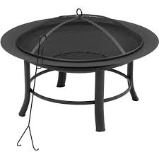 Fire pit folding steel bbq camping garden patio outdoor heater burner with cover. Mainstays 28 Fire Pit With Pvc Cover And Spark Guard Walmart Com Walmart Com