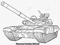 Mewarnai Gambar Mobil Tank Tempur Canggih Keren Halaman Mewarnai Warna Gambar