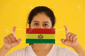 The current flag of bolivia was officially adopted on november 30, 1851. A Woman In White Shirt With Bolivia Flag On Hygienic Mask In Stock Photo Picture And Royalty Free Image Image 152241862
