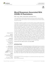 Enjoy a relaxing and tranquil experience at potters toowoomba hotel. Pdf Mood Responses Associated With Covid 19 Restrictions
