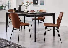 1100 s hayes st space h25. Pentagon Extending Dining Table With Oxide Bronze Top And 4 Sibilla Dining Chairs Calligaris Furniture Village