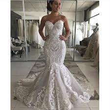 Graceful lacy in mermaid wedding dresses is truly amazing. Sweetheart Neckline Lace Mermaid Wedding Dresses New 2020 Amanda Novias Wedding Dresses Aliexpress