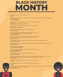 To celebrate black history month, the annual celebration of black history and culture in the u.s., and observed in many countries internationally, we're supporting our learners with what we do best — curating and sharing a selection of cour. 10 Best Black History Trivia Questions And Answers Printable Printablee Com