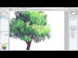 Csp Color Foliage Brush Tutorial Youtube Clip Studio Paint Digital Art Software Painting Studio