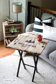 Maybe you would like to learn more about one of these? Christmas Themed Hot Cocoa Tv Tray From Pallet Wood And Funky Junk S Old Sign Stencils Funkyju Rustic Tv Trays Christmas Decorations Rustic Funky Home Decor