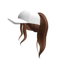 Customize Your Avatar With The Brown High Pony W White Baseball Cap And Millions Of Other Items Mix Match In 2020 White Baseball Cap Blonde Hair Girl Baseball Cap