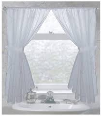 Sweet home collection fabric bathroom window curtain hotel quality set of two durable 36 x 54 panels with pair of tiebacks, 0. 28 Bathroom Window Curtain Ideas For Style And Privacy 2021 Edition Bathroom Window Curtains Small Bathroom Window Bathroom Windows