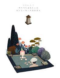 hot spring weekend on behance kid character hot springs spring