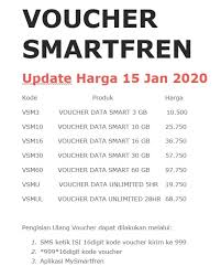 Kode voucher gratis kuota smartfren 2021. Juragan Pulsa Voucher Smartfren Update Harga 15 Jan 2020 Facebook