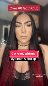 Repost because its my go to. Classic bold winged eyeliner and red lip ...