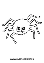 Ausmalbilder Halloween Spinne