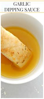 Garlic Dipping Sauce I Love This Buttery Garlic Sauce It Is Perfect For Dipping Breadsticks Or Pizza Food Garlic Dipping Sauces Recipes