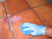 Wipe tile with a damp rag then dry with another clean rag. How To Strip The Sealer Off Saltillo Tiles