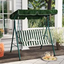 Bit.ly/2tdtcai find templates for the porch swing here replace the old damaged fabric on your swing's canopy with premium outdoor fabric from sailrite®. Red Barrel Studio Proothi Patio Loveseat Canopy Hammock Porch Swing With Stand Reviews Wayfair