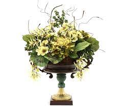 See more of handcrafted floral arrangement on facebook. Hand Made Dining Table Centerpiece Silk Flower Arrangement Home Decorating Ideas Vintage Luxury Table Decor By Patique Floral Custommade Com