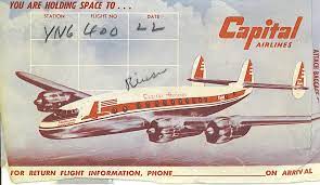 capital airlines ticket holder vintage airlines airlines ticket holders