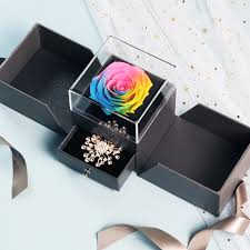 The luxry jewelry box collection is made of a class 10cm wide kenya roses. Unfade Dried Flower Rose Jewelry Box Preserved Eternal Rose Decor Red Put Ring Valentines Day Gift Birthday Gifts For Women Artificial Dried Flowers Aliexpress