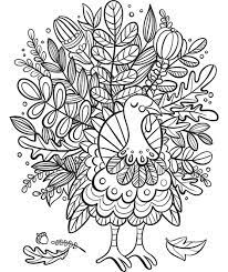 Keep the kids busy while you finish up the last minute preparations! Turkey Foliage Coloring Page Crayola Com