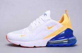Mens Womens Winter Nike Air Max 270 Flyknit Sneaker White Lemon Yellow Royal Blue Ah6789 105 Nike Air Max Boys Casual Shoes Dress Shoes Men