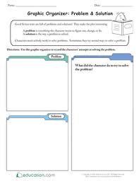 Graphic Organizer Problem Solution Worksheet Education Com Graphic Organizers Problem And Solution Education Quotes Inspirational