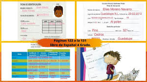 Aprendizaje de sus alumnas y alumnos en español, matemáticas e. Paginas 122 A La 131 Libro Espanol 4 Grado Youtube