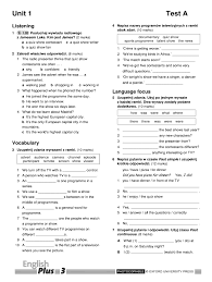 Quizlet is a lightning fast way to learn vocabulary. English Plus 3 Tests Fill Online Printable Fillable Blank Pdffiller