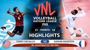 July 24, 2021 7:13 pm updated: Usa Vs France Vnl 2021 Highlights Torey Defalco Vs Earvin Ngapeth Youtube
