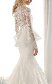 White Lace Peplum Wedding Dress Peplum Wedding Dress Wedding Dresses Peplum Wedding Gowns