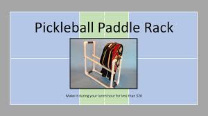 Pickleball Paddle Rack Youtube