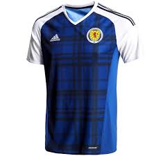Customise home & away kits with official printing. Scotland Home Football Shirt 2016 17 Adidas