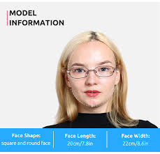 Women's Rectangle Glasses M25190 in Black