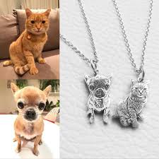 Shop the best selection of discount custom pet necklace online. Custom Pet Photo Engraved Necklace Sterlla Uk