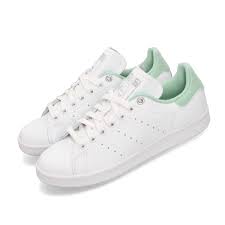 details about adidas originals stan smith white silver clear mint women casual shoes g27908