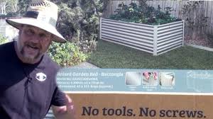 Corrugated metal was a nice, cheap solution for making large beds at a decent price and the cedar wood is naturally rot resistant. Raised Garden Bed Bunnings
