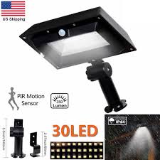 Solar Motion Sensor 30 Led Outdoor Garden Security Spot Light Gutter Flood Lamp Led Outdoor Lighting Motion Sensor Lights Outdoor Garden Lighting