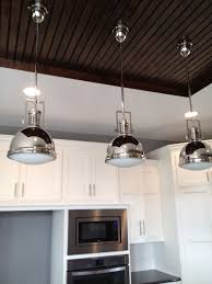 Pendulum Light Over A Kitchen Island Beadboard Ceiling Over Kitchen Island Kitchen Island Lighting Kitchen Design Decor Island Lighting