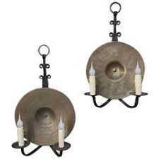 2 antique gothic wrought iron sconces light fixture chandelier 1910's. Wrought Iron Candle Wall Sconces 12 For Sale On 1stdibs