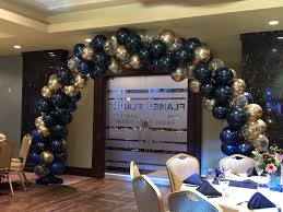 Black And Gold Balloon Arch Navy And Gold Balloon Arch Gold Party Decorations Balloon Arch Gold Graduation Decorations